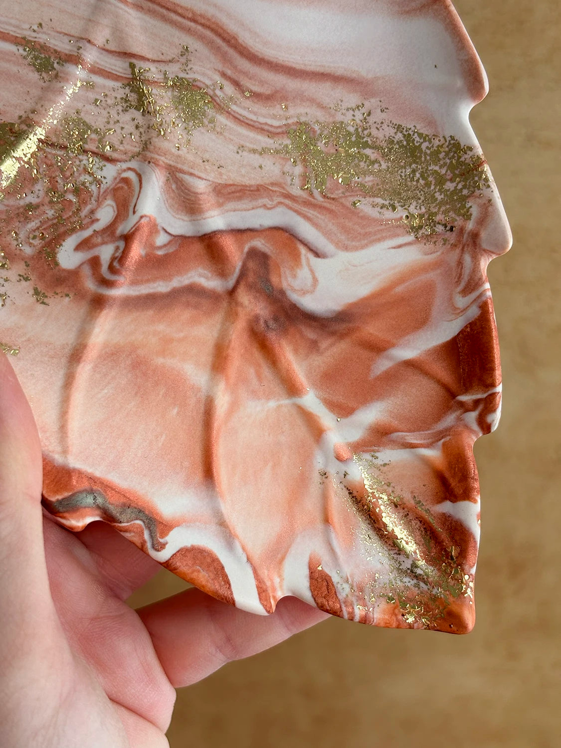 Plateau à bijoux feuille Équinoxe – Série Automnale