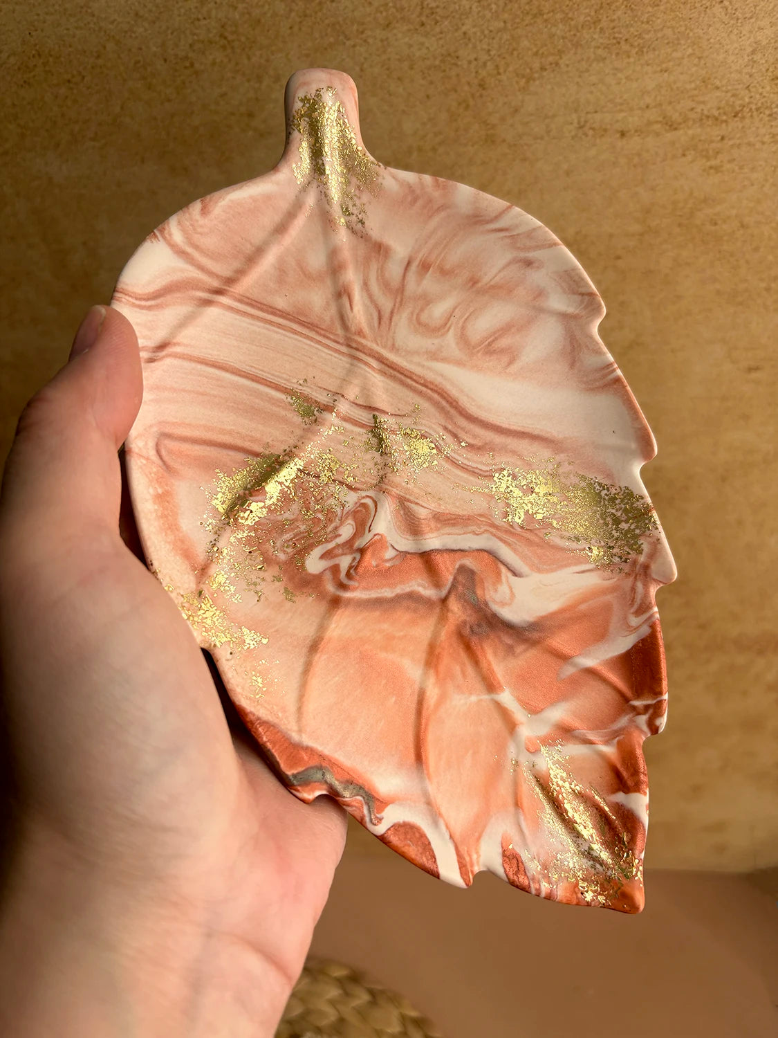 Plateau à bijoux feuille Équinoxe – Série Automnale