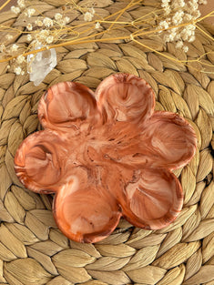 Plateau à bijoux fleur Pumpkin Spice – Série Automnale
