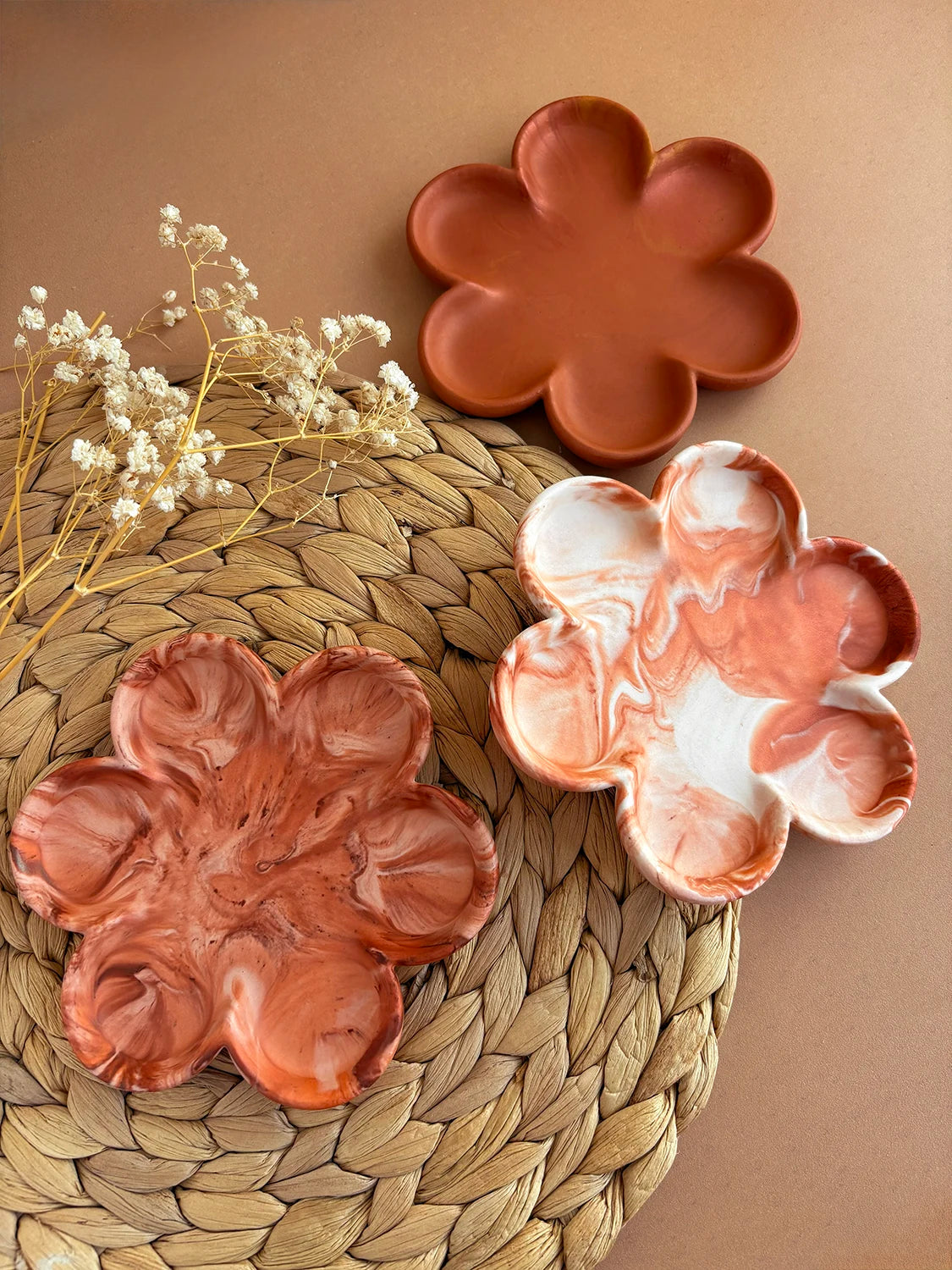 Plateau à bijoux fleur Octobre – Série Automnale