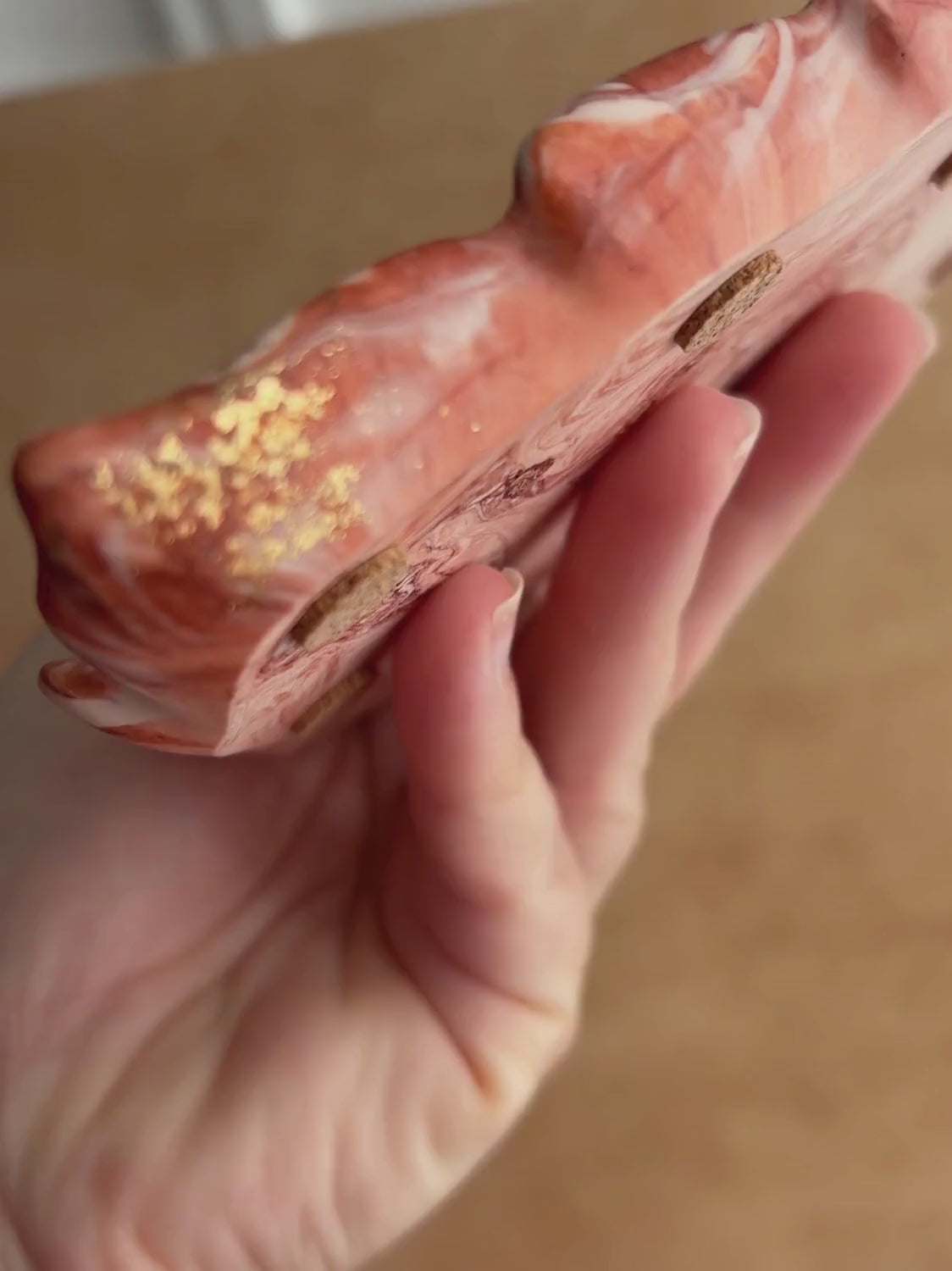 Plateau à bijoux feuille Équinoxe – Série Automnale