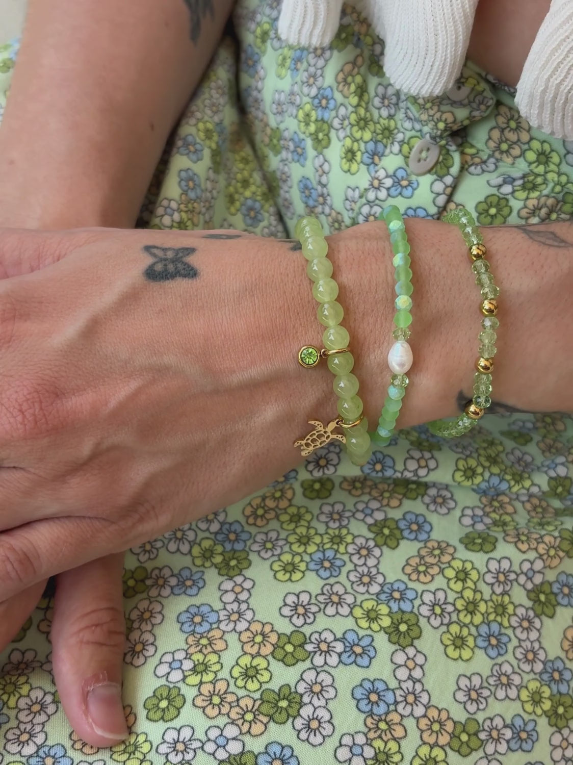 Bracelet Palmier doré