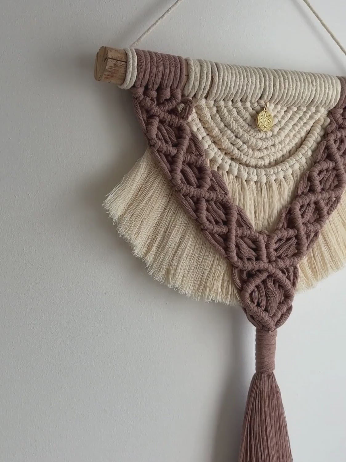 Tenture murale macramé Boho (unique)