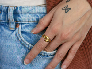 Bague Destiny doré