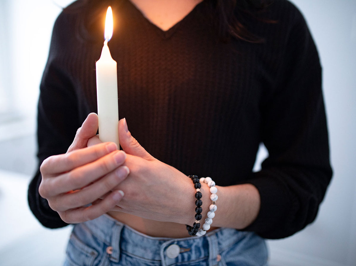 Bracelet Élixir rose 8 mm