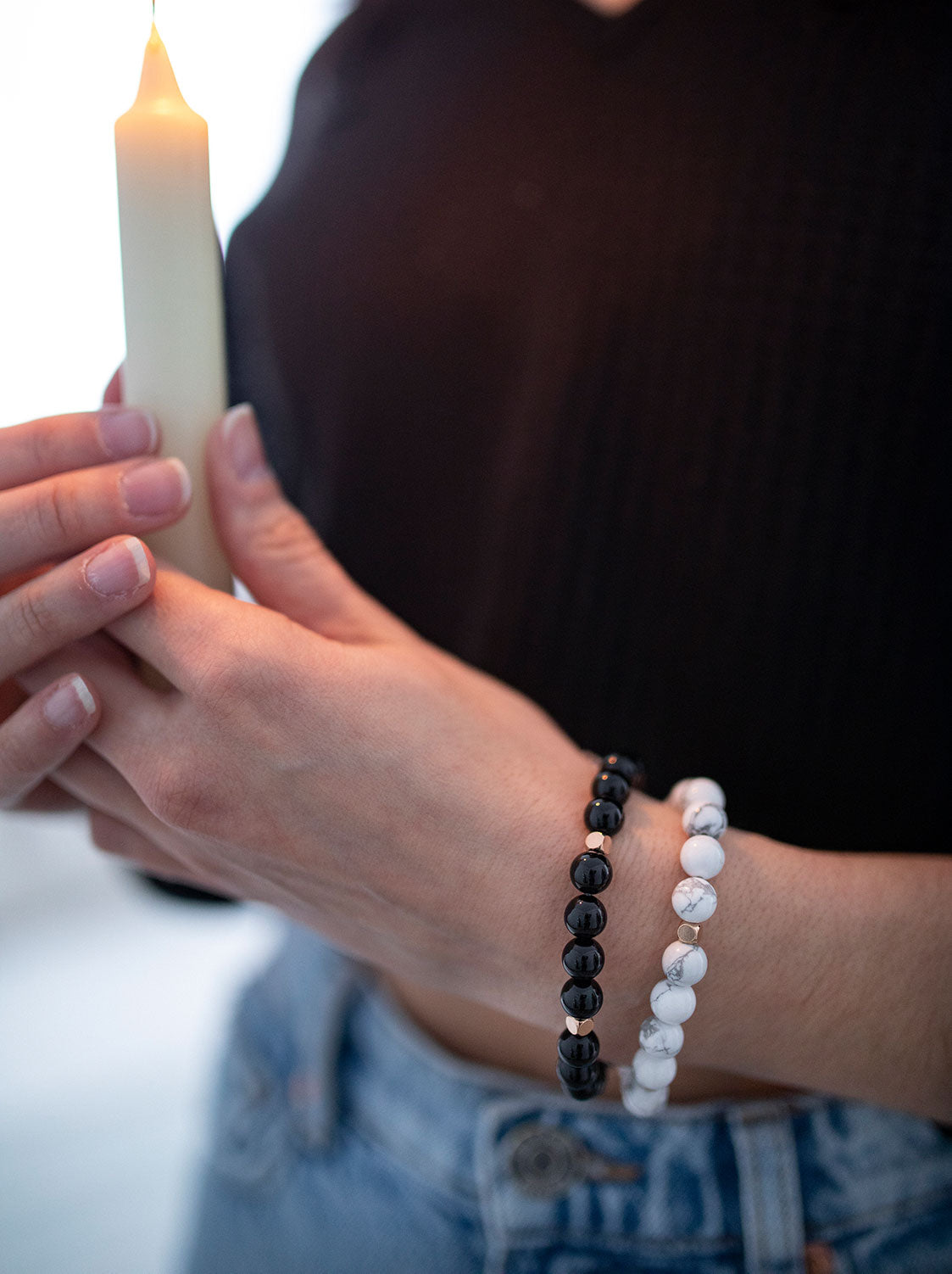 Bracelet Élixir rose 8 mm