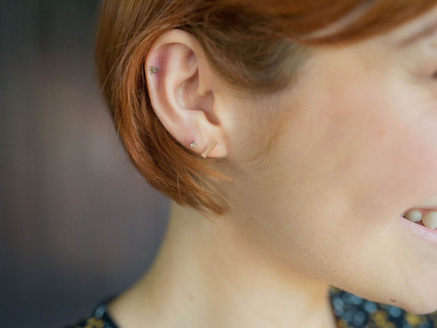 Clous d'oreilles Tringy rose