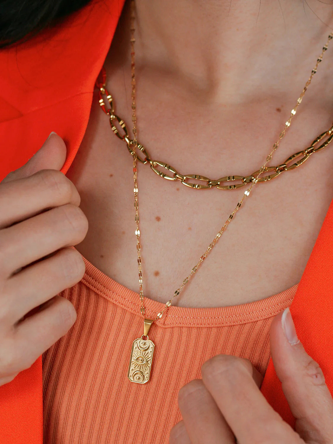 Collier Copernic doré