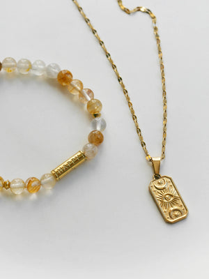 Collier Tarot doré
