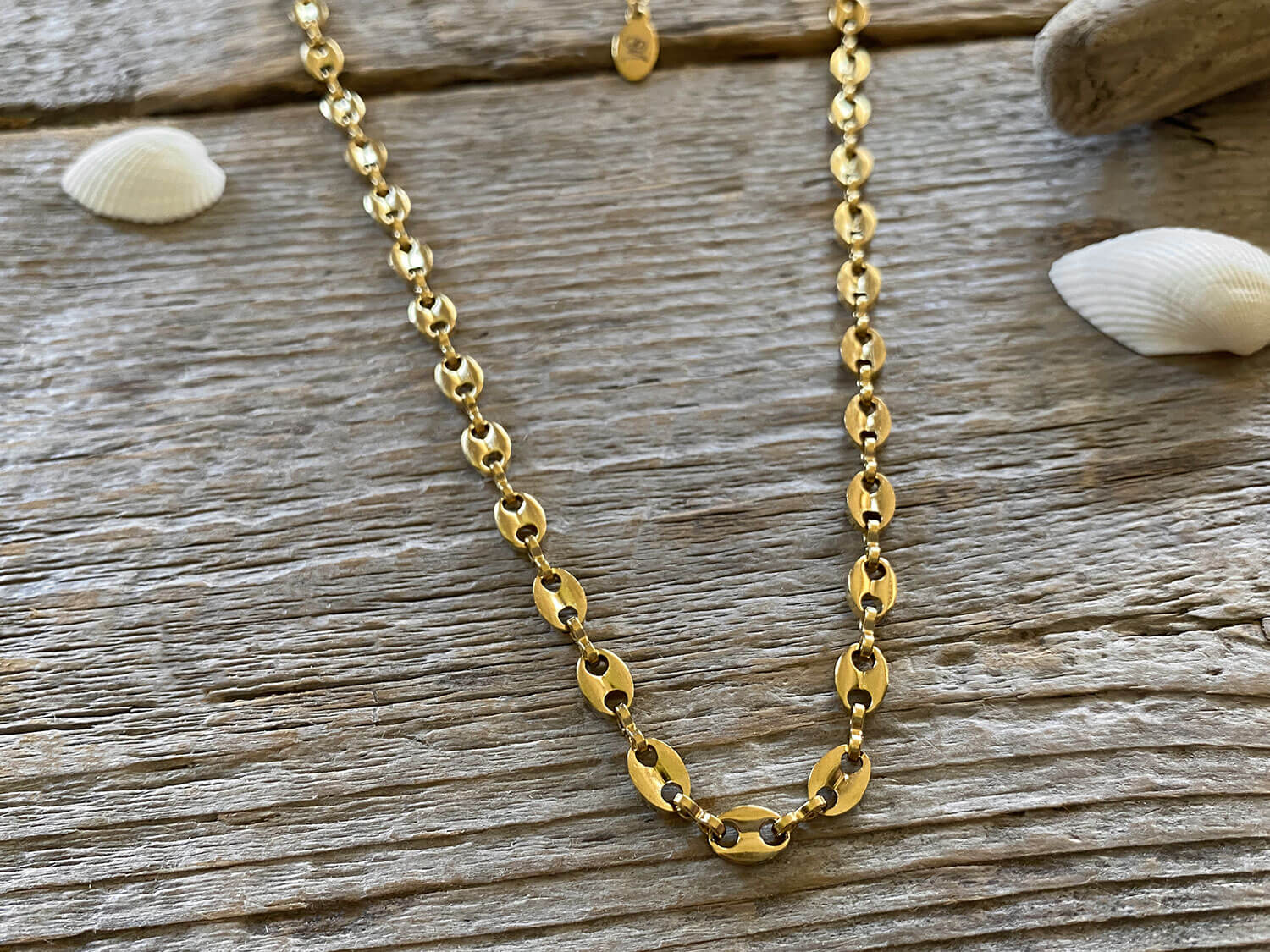 Collier Wave doré