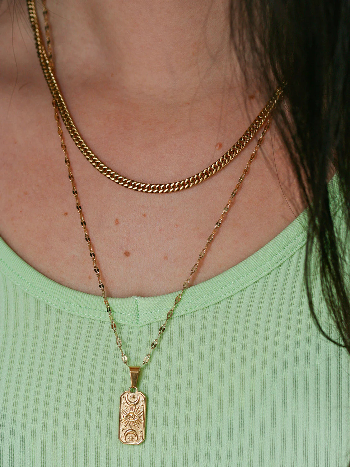 Collier Tarot doré